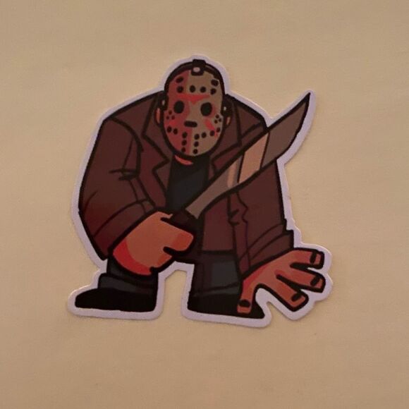 FRIDAY THE 13TH JASON VOORHES STICKER HORROR gore psycho killer slasher classic - Picture 4 of 5